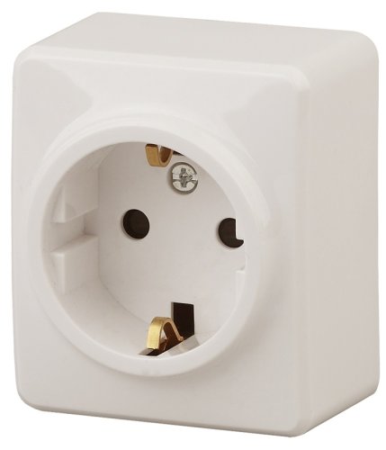 Розетка с заземлением накладная Эра Эксперт 1-м. слоновая кость фото Розетка с заземлением накладная Эра Эксперт 1-м. слоновая кость картинка